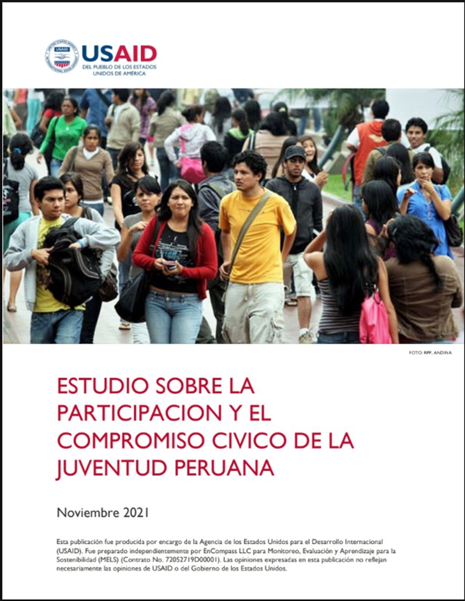 Estudio sobre la participación y el compromiso cívico de la juventud peruana